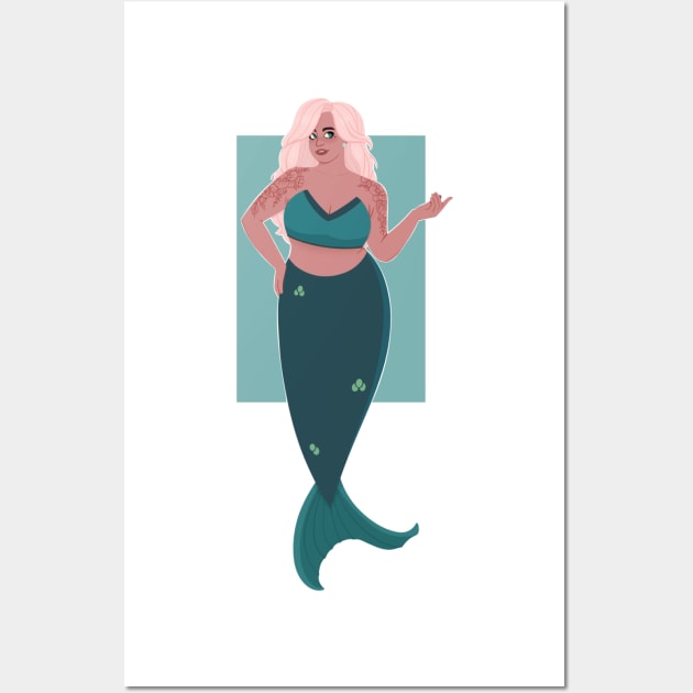 Plus size Mermaid Wall Art by Twkirky